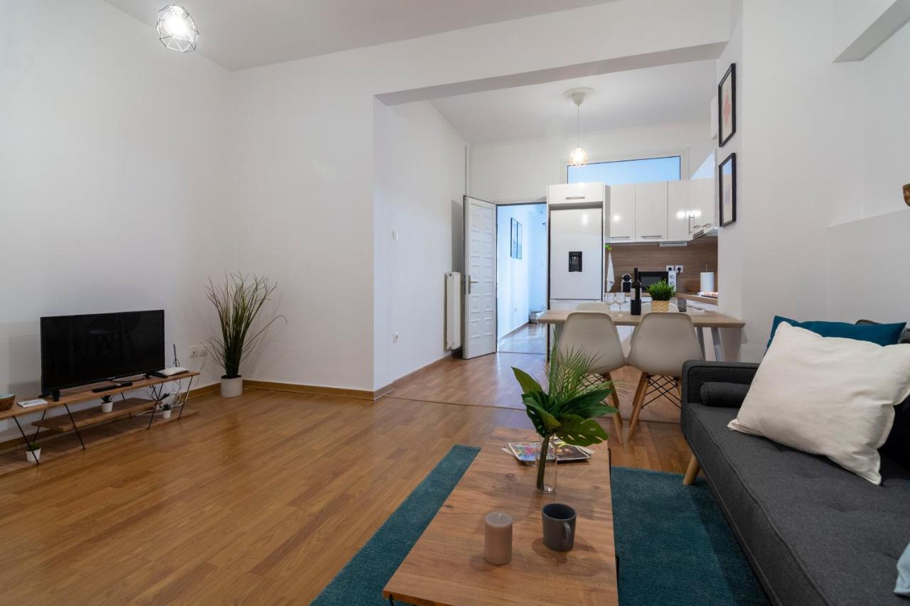 Modern 2Bd Apt In Athens , 3-Min Metro Eksteriør bilde