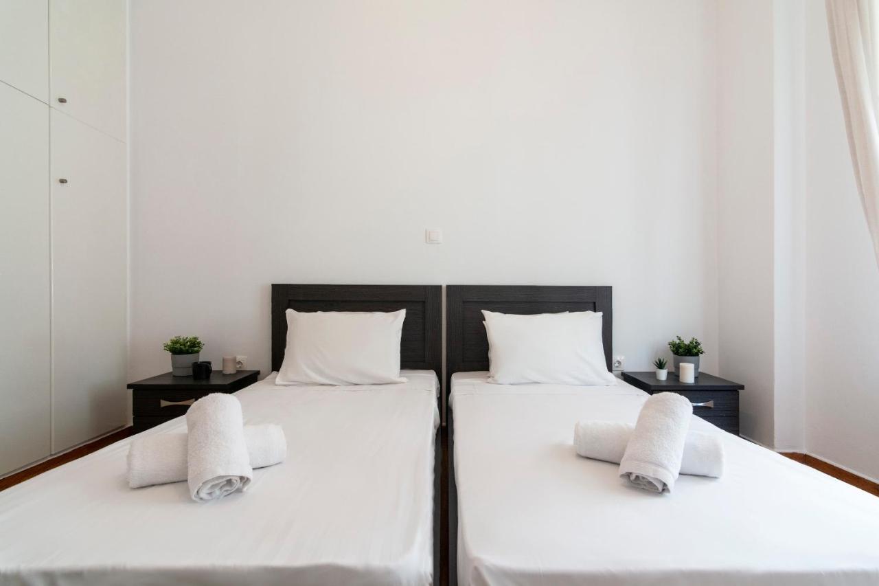 Modern 2Bd Apt In Athens , 3-Min Metro Eksteriør bilde