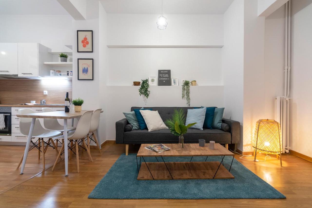 Modern 2Bd Apt In Athens , 3-Min Metro Eksteriør bilde